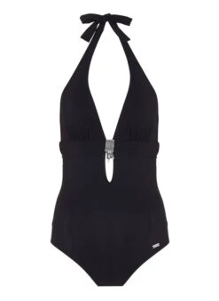 Banana Moon DREAMING - Badpak Met Lage V-hals En Sieraad | Zwart