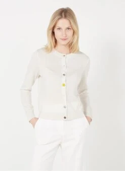 PAUL SMITH Wollen Vest Met Ronde Hals En Knopen | Wit