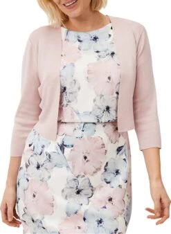 Kort Vest Van Tricotmix | Roze