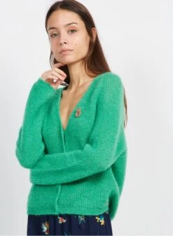 DES PETITS HAUTS AMY - Vest Wolblend | Groen