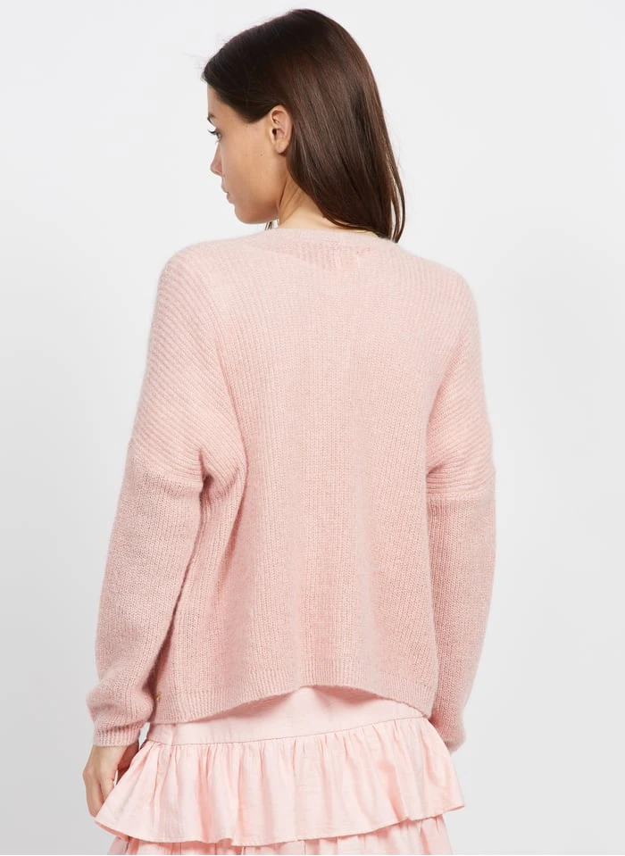 DES PETITS HAUTS DOLISE - Vest Wolblend Met Mohair | Beige - Afbeelding 2