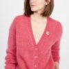 DES PETITS HAUTS BELONIE - Vest Met V-hals Wolblend Met Mohair | Roze