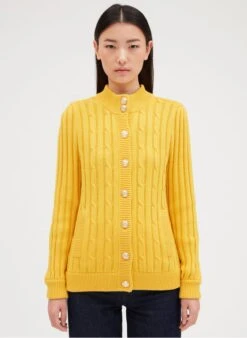 CLAUDIE PIERLOT MONJAUNE - Vest Van Wolmix | Geel