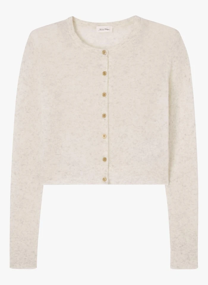 American Vintage RAZPARK - Kort Vest Wolblend | Beige - Afbeelding 3