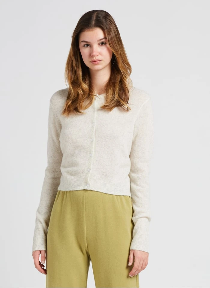 American Vintage RAZPARK - Kort Vest Wolblend | Beige - Afbeelding 4