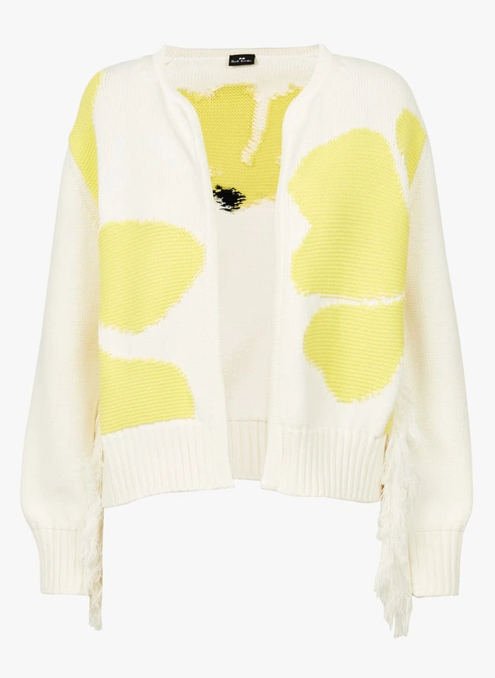 PAUL SMITH Kort Vest Met Franjes | Wit - Afbeelding 3