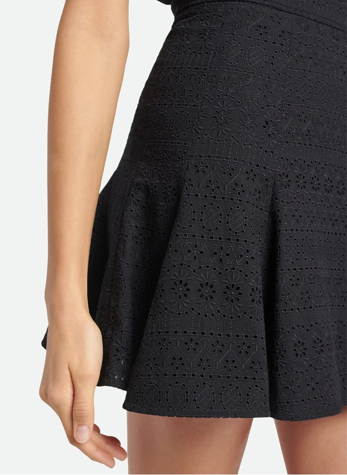 Vanessa Bruno ALEGRIA - Katoenen Skaterrok Met Borduursel | Zwart