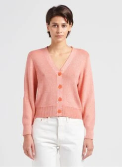 Vila Vest Van Gemengde Viscose Met V-hals | Roze