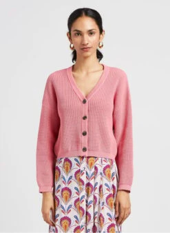 GUSTAVE - Katoenen Vest Met Knopen | Roze