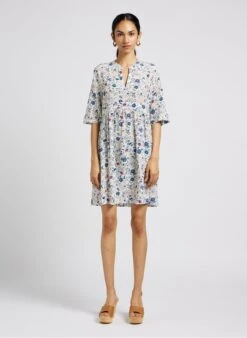 GERARD DAREL JIANNY - Korte, Zijden Jurk Met Print | Veelkleurig