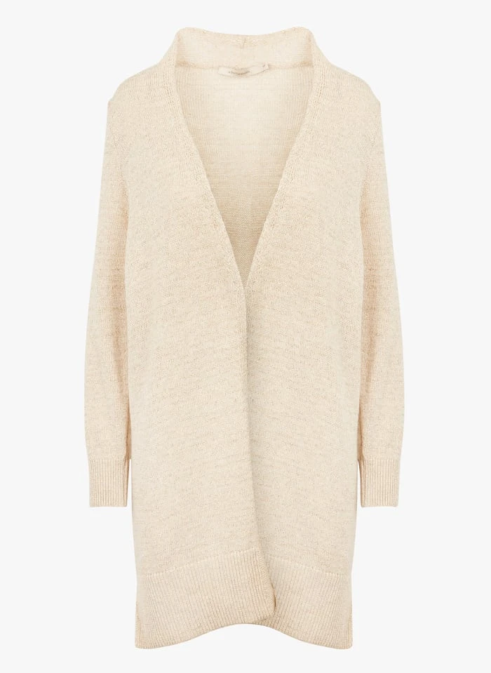 Vest Van Glanzende Stof | Beige - Afbeelding 2