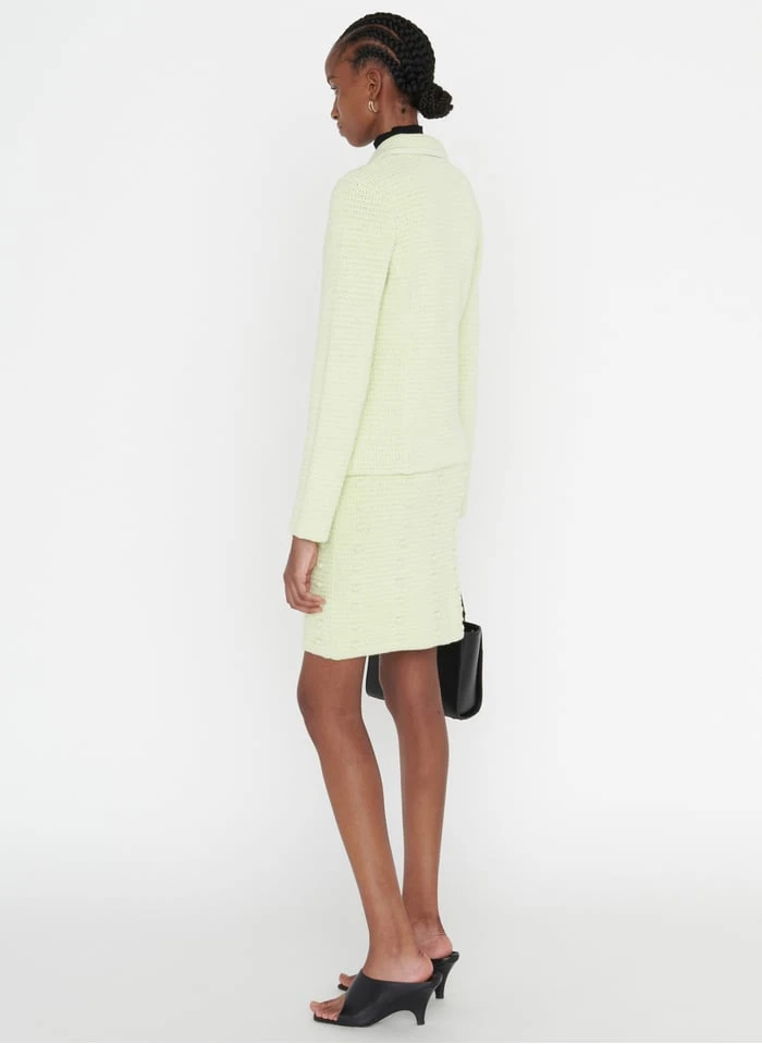 ZAPA GINI - Vest Van Katoenmix Met Jacquardmotief | Groen - Afbeelding 4