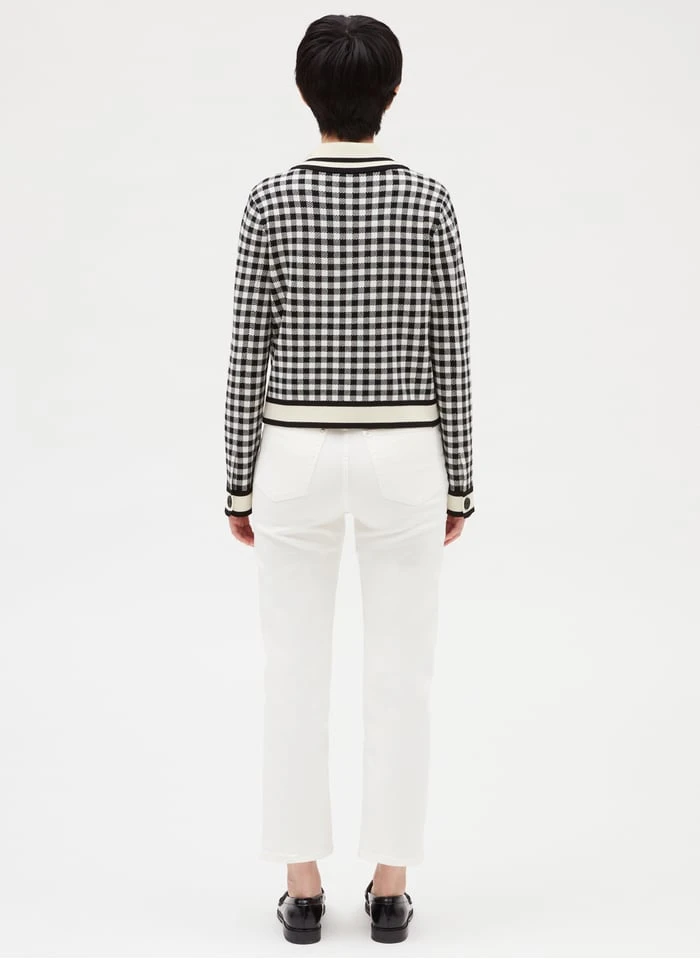 CLAUDIE PIERLOT MILAD - Vest Met Vichy-ruitje | - Afbeelding 4