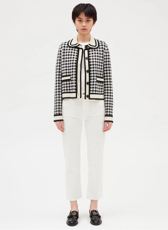 CLAUDIE PIERLOT MILAD - Vest Met Vichy-ruitje | - Afbeelding 3