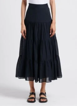 STELLA FOREST JOANNA - Halflange, Gerende Rok | Zwart