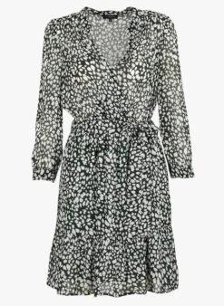 Caroll DALIA - Korte, Getailleerde Jurk | Kaki