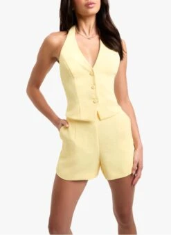 KOOKAI Giletje Met V-hals | Geel