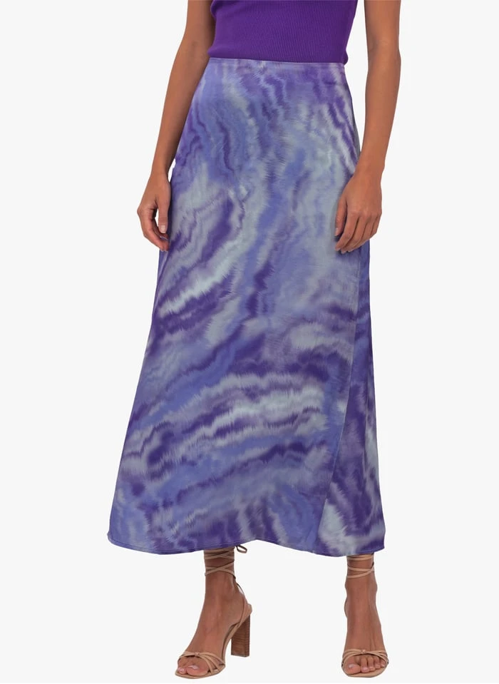 KOOKAI Lange Rok Met Hoge Taille En Tie-dyeprint | Groen