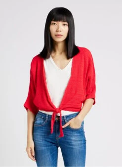 FLAMENCO - Open, Katoenen Schoudervestje | Rood