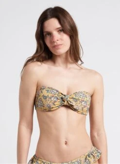 Louise Misha WALNUT - Bikinitop Met Print | Geel