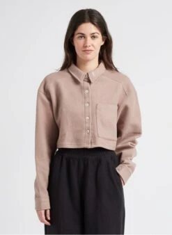 Reebok CL WDE - Kort Vestje Van Joggingstof Met Klassieke Kraag | Beige