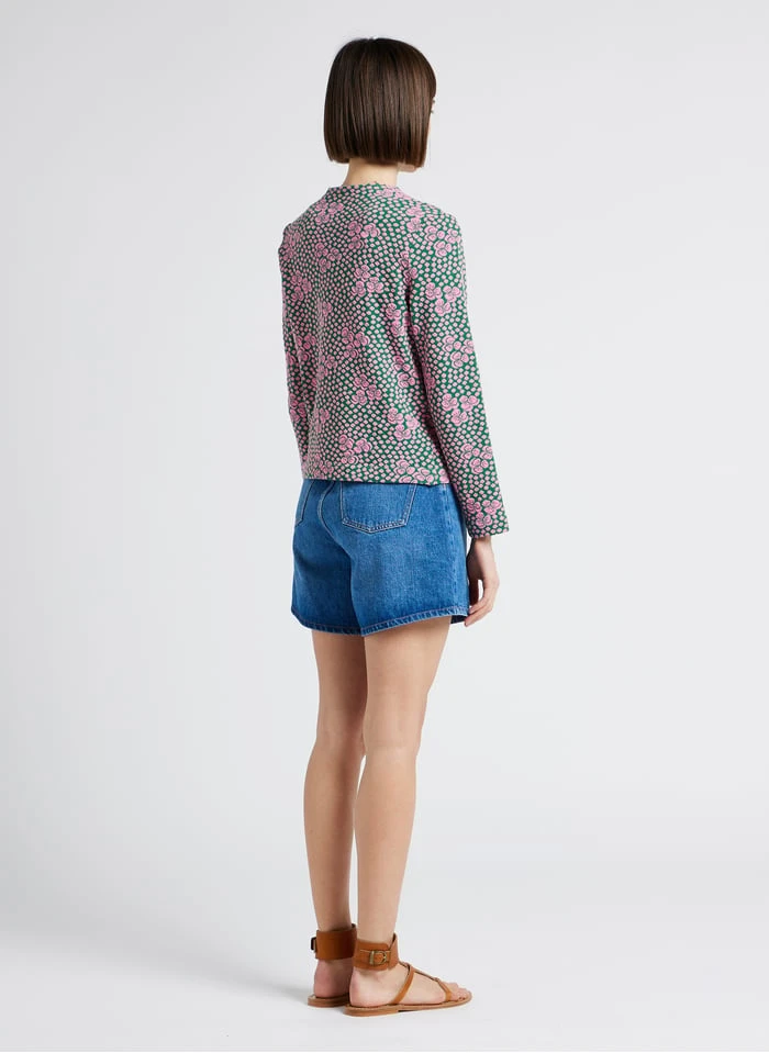 ALEGRIA - Vest Met Ronde Hals En Bloemenprint Katoenblend | Rood - Afbeelding 5