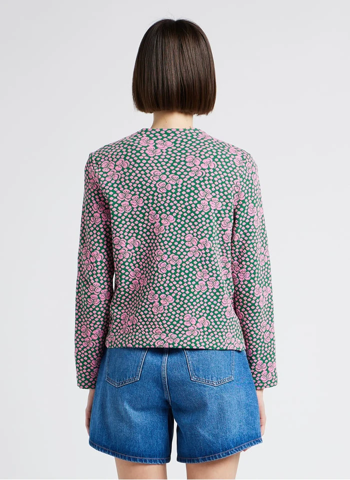 ALEGRIA - Vest Met Ronde Hals En Bloemenprint Katoenblend | Rood - Afbeelding 2