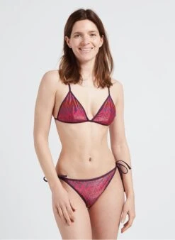 RICHIE - Glanzend Triangelbikinibovenstukje | Veelkleurig