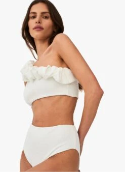 BIRTH OF VENUS - Bikinitop Met Volants | Wit