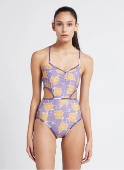 Sessun TAHITIA - Badpak Met Uitsnijdingen | Violet